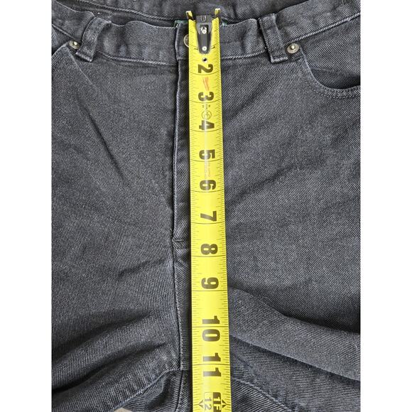 Lauren Jeans Co. Ralph Lauren Women's 12 Classic Straight Black High Rise Denim - Picture 9 of 9